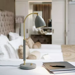 Belid Deluxe Table Lamp LED, White/ Brass 9 Belid Deluxe Table Lamp LED, White/ Brass -Tafellampen Verkoopwinkel belid deluxe table lamp led 12