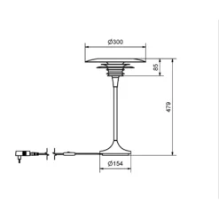 Belid Diablo Tafellamp 300 Mm, Mat Zwart 8 Belid Diablo Tafellamp 300 Mm, Mat Zwart -Tafellampen Verkoopwinkel belid diablo table lamp 300 mm 14