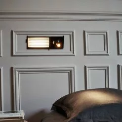 DCWéditions Biny Bedside Wall Lamp Left SW, Black/White -Tafellampen Verkoopwinkel biny biny bedside wall lamp left sw black white 9