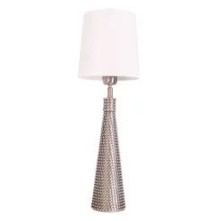 By Rydens Lofty Slim Table Lamp 54 Cm, Satin/White