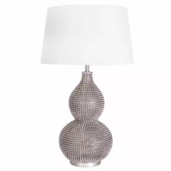 By Rydens Lofty Table Lamp H55cm, Satin/ White
