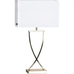 By Rydens Omega Tafellamp 69 Cm, Messing / Wit