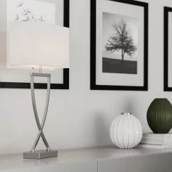 By Rydens Omega Tafellamp 52 Cm, Chroom / Wit -Tafellampen Verkoopwinkel by rydens omega tafellamp 1