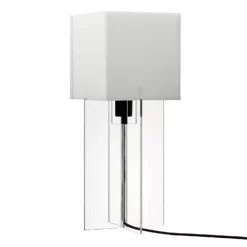 Fritz Hansen Cross-Plex T-500 Table Lamp, Opal/ Clear