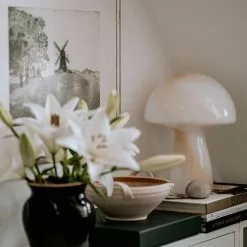 Globen Lighting Fungo 22 Tafellamp, Beige -Tafellampen Verkoopwinkel globen lighting fungo tafellamp beige 4