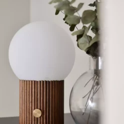 Globen Lighting Hubble Tafellamp 22 Cm, Walnoot -Tafellampen Verkoopwinkel globen lighting hubble tafellamp 22 cm 8