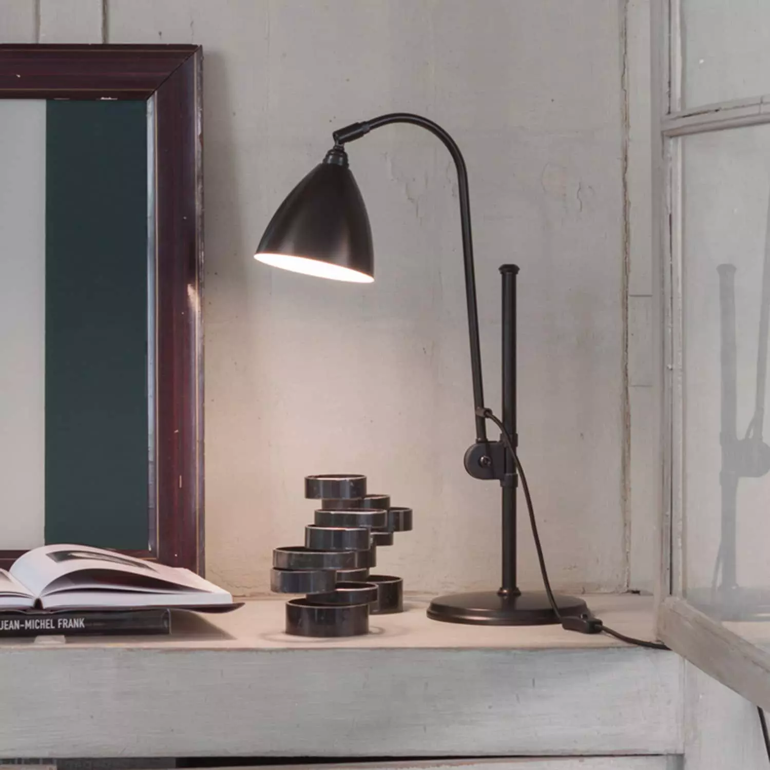 Gubi Bestlite BL1 Table Lamp, Black Brass/Black Brass 4 Gubi Bestlite BL1 Table Lamp, Black Brass/Black Brass - Afbeelding 2