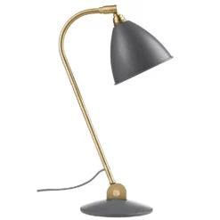 Gubi Bestlite BL2 Table Lamp, Brass/Grey