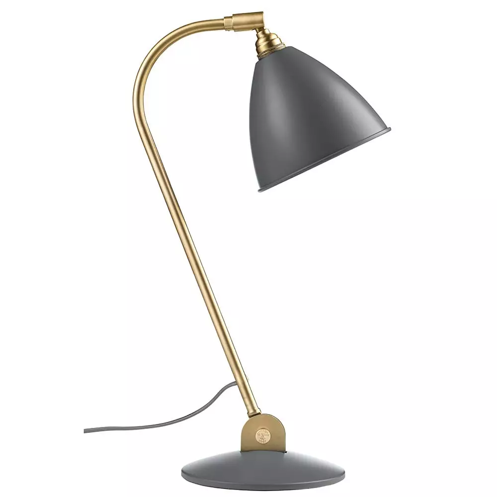 Gubi Bestlite BL2 Table Lamp, Brass/Grey 3 Gubi Bestlite BL2 Table Lamp, Brass/Grey