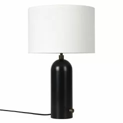 Gubi Gravity Tafellamp Klein, Zwart Staal / Wit