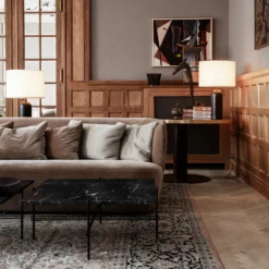 Gubi Gravity Tafellamp Klein, Grijs Marmeren / Canvas -Tafellampen Verkoopwinkel gubi gravity table lamp small grey marble 11