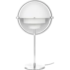 Gubi Multi-Lite Tafellamp, Chroom / Wit