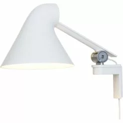 Louis Poulsen NJP Wall Lamp Short Arm, White