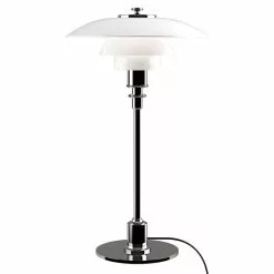 Louis Poulsen PH 2/1 Tafellamp, Hoogglans Verchroomd