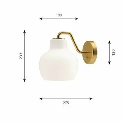 Louis Poulsen VL Ring Crown Wall 1x40 W, Brass 9 Louis Poulsen VL Ring Crown Wall 1x40 W, Brass -Tafellampen Verkoopwinkel louis poulsen vl ring crown wall brass 7
