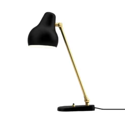 Louis Poulsen VL38 Table Lamp, Black/Brass