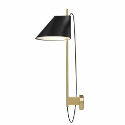 Louis Poulsen Yuh Wall Light, Brass/Black