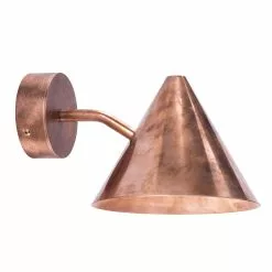 Örsjö Belysning Tratten Mini Wall Lamp LED, Raw Copper