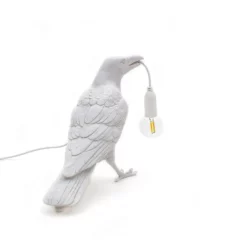 Seletti Bird Lamp Waiting, White -Tafellampen Verkoopwinkel seletti bird lamp waiting white 8