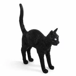 Seletti Jobby The Cat Lamp, Black