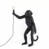 Seletti Monkey Lamp Buiten Staand, Zwart
