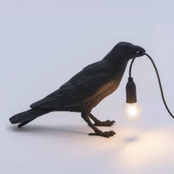 Seletti Vogel Lamp Wachtend, Zwart -Tafellampen Verkoopwinkel seletti vogel lamp wachtend zwart 5