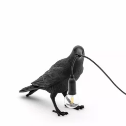 Seletti Vogel Lamp Wachtend, Zwart -Tafellampen Verkoopwinkel seletti vogel lamp wachtend zwart 8