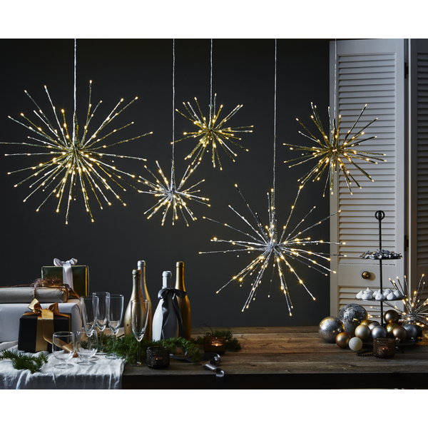 Star Trading Firework Hanging Decoration 60 Cm, Gold 5 Star Trading Firework Hanging Decoration 60 Cm, Gold - Afbeelding 3