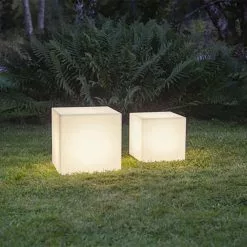 Star Trading Garden Light Cube 38 Cm, White -Tafellampen Verkoopwinkel star trading gardenlight cube 30 cm white 6