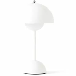 &Tradition Flowerpot VP9 Tafellamp Draagbaar Met Magnetische Oplaadkabel, Mat Wit