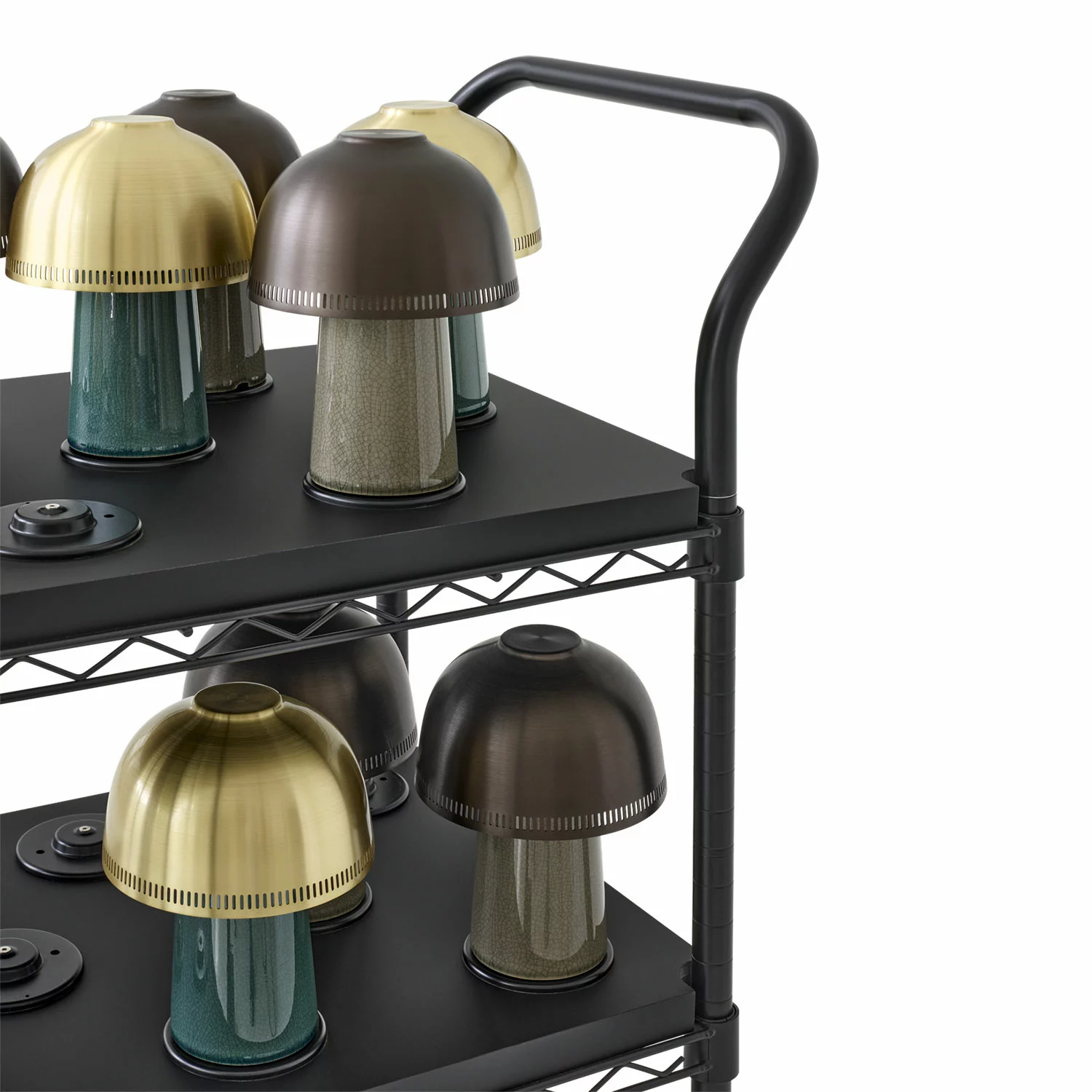 &Tradition Raku Tafellamp, Blue Green / Messing 5 &Tradition Raku Tafellamp, Blue Green / Messing - Afbeelding 3