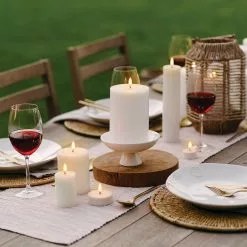 Uyuni LED Pijlerkaars Voor Buiten 7,8x12,7 Cm, Wit -Tafellampen Verkoopwinkel uyuni led pijlerkaars voor buiten 78x127 cm wit 5