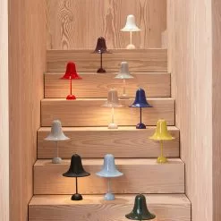 Verpan Pantop Tafellamp Draagbaar, Vuurrood -Tafellampen Verkoopwinkel verpan pantop tafellamp draagbaar 1