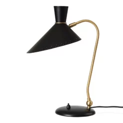 Warm Nordic Bloom Table Lamp, Black Noir